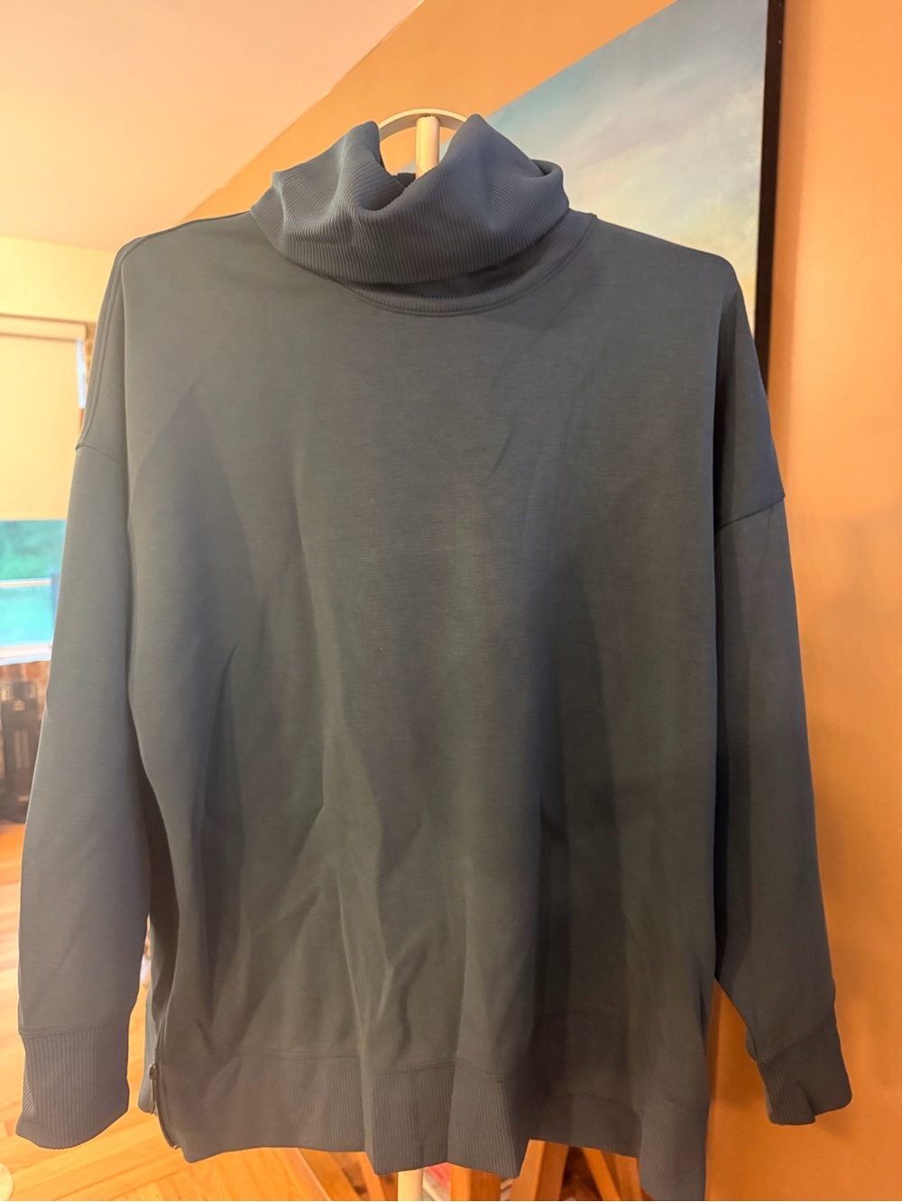all in motion Women's  Slate Blue Turtleneck Sweater